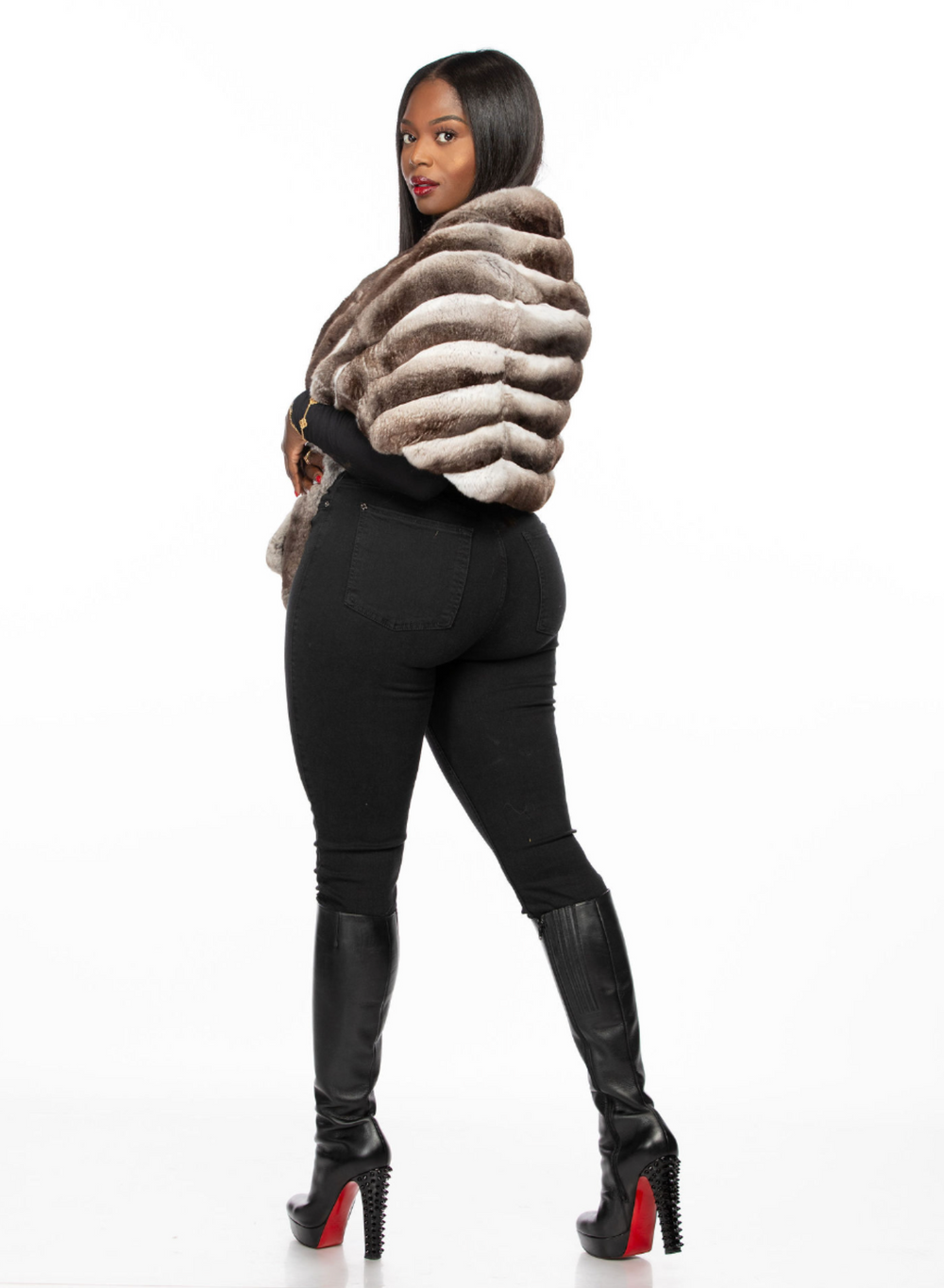 Chloe Chinchilla Stole