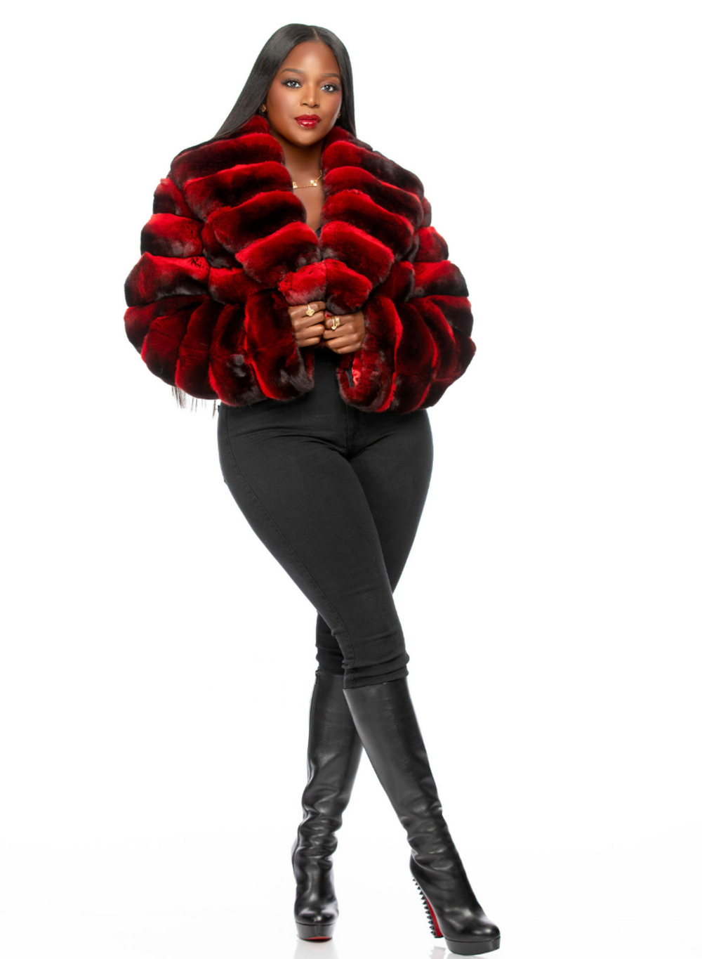 Candice Cropped Chinchilla (Choose Color)