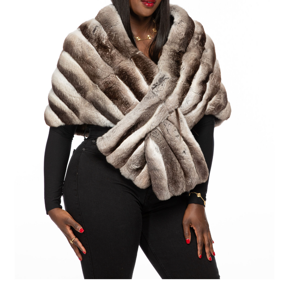 Chloe Chinchilla Stole