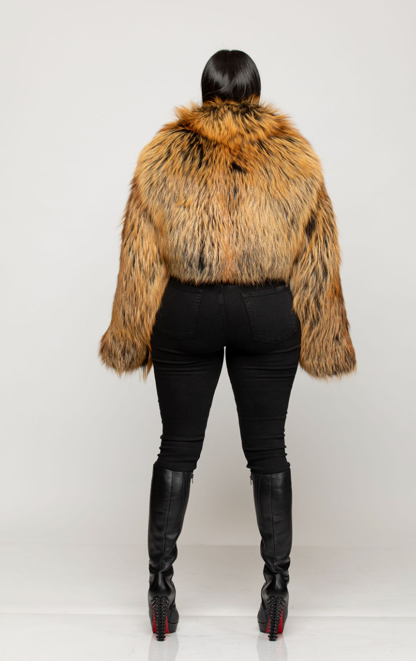Giselle Gold Fox Fur