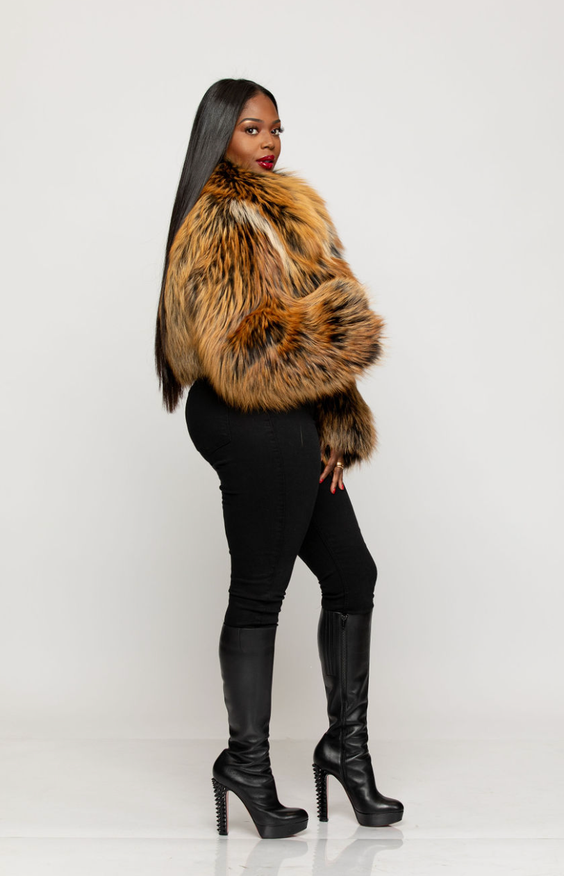 Giselle Gold Fox Fur