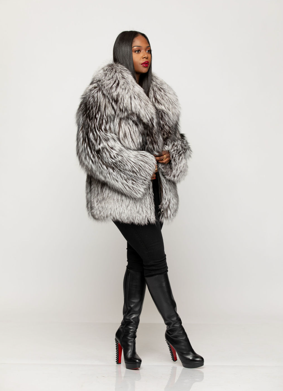 Selena Silver Fox Fur