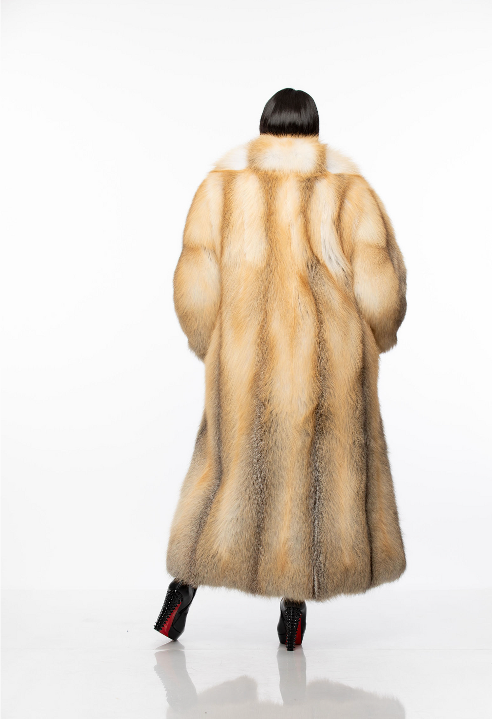 Fancy Full Length Golden Island Fox Fur