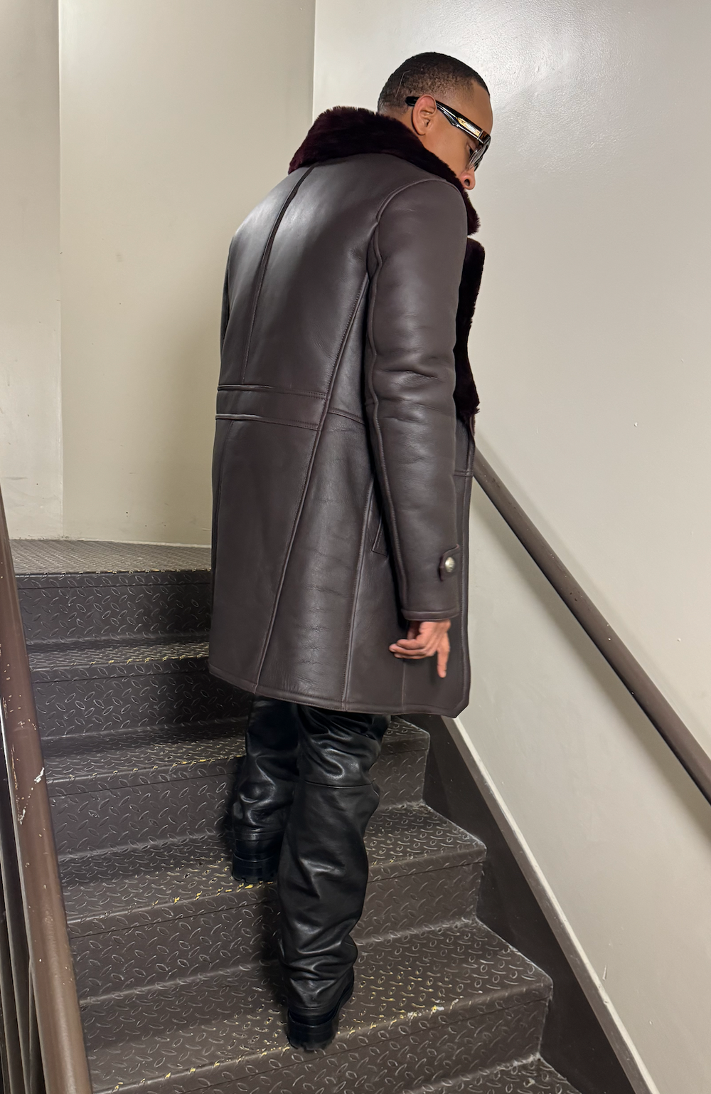 Ary Double Breasted Sheepskin Coat