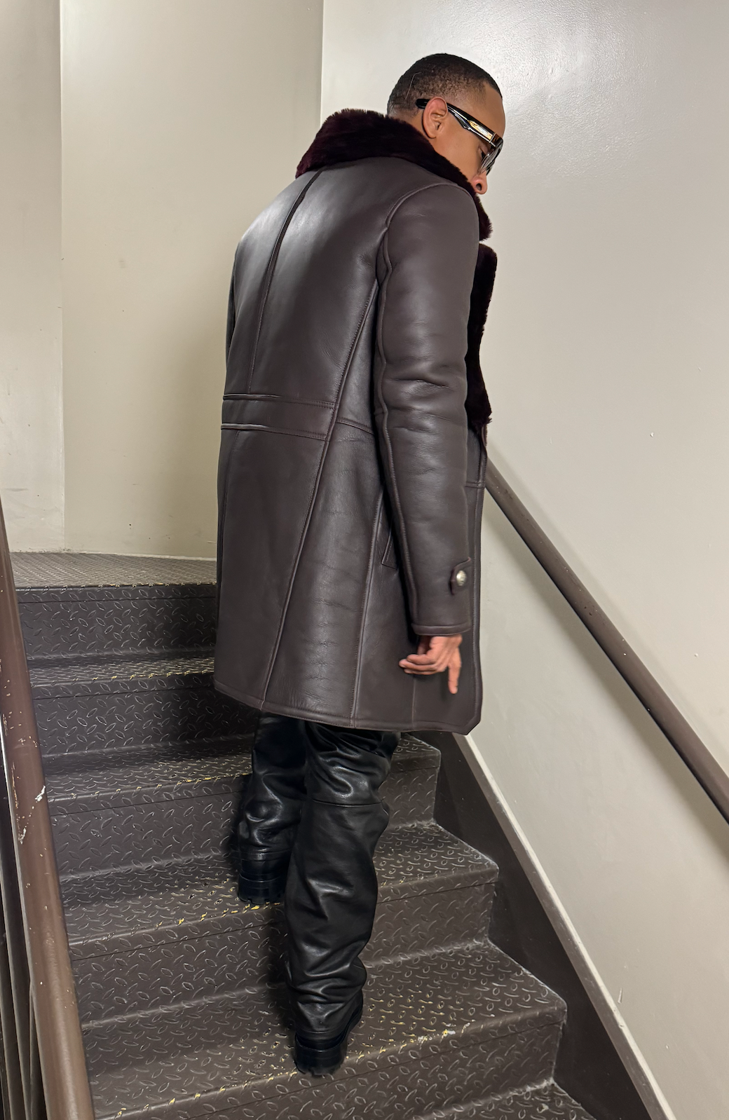 Ary Double Breasted Sheepskin Coat