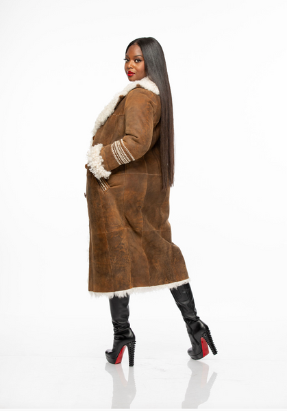 ★CARLYN★ Shearling Rizle BROWN_H74347010 CARLYN SHEARLING RIZZLE BROWN – SeoulSeoul
