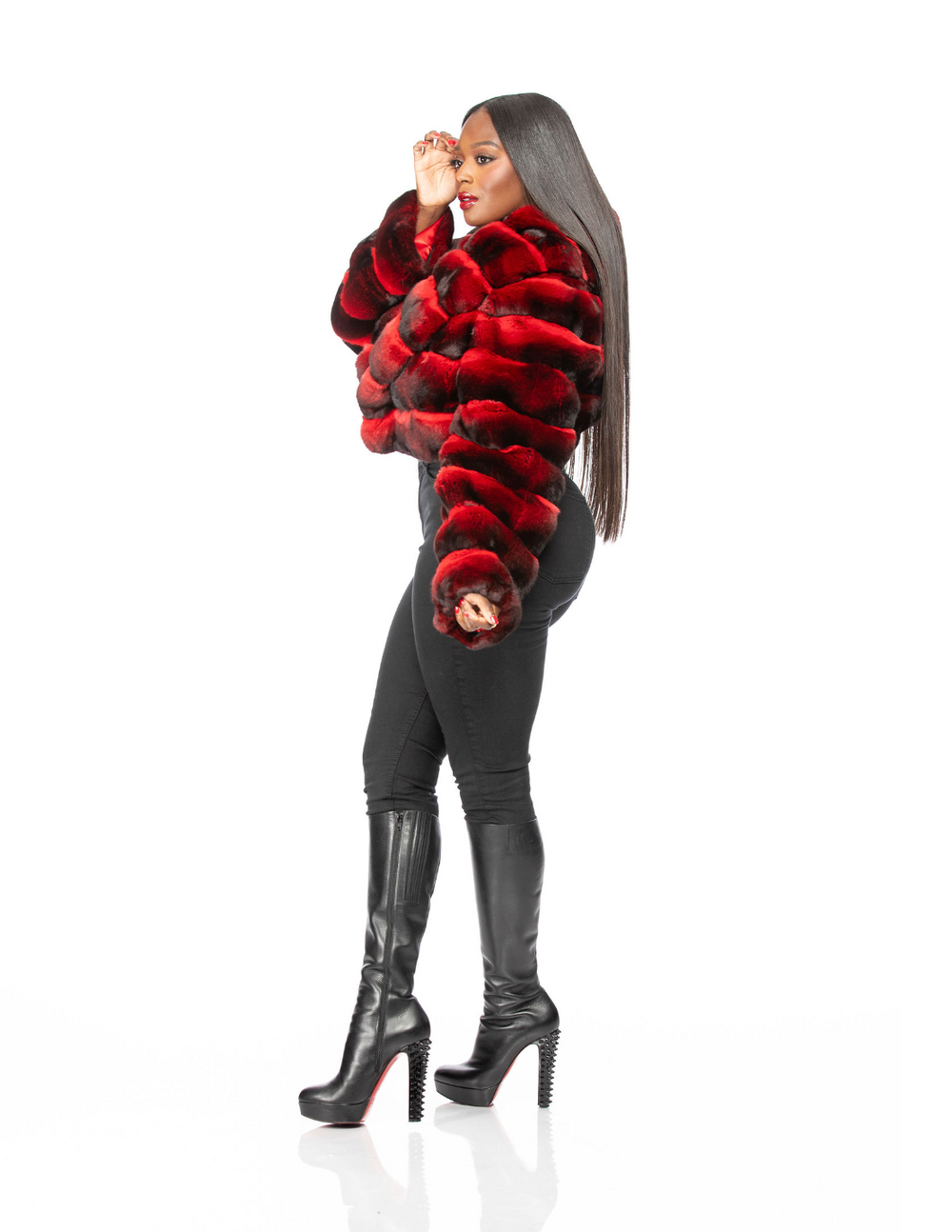 Candice Cropped Chinchilla (Choose Color)