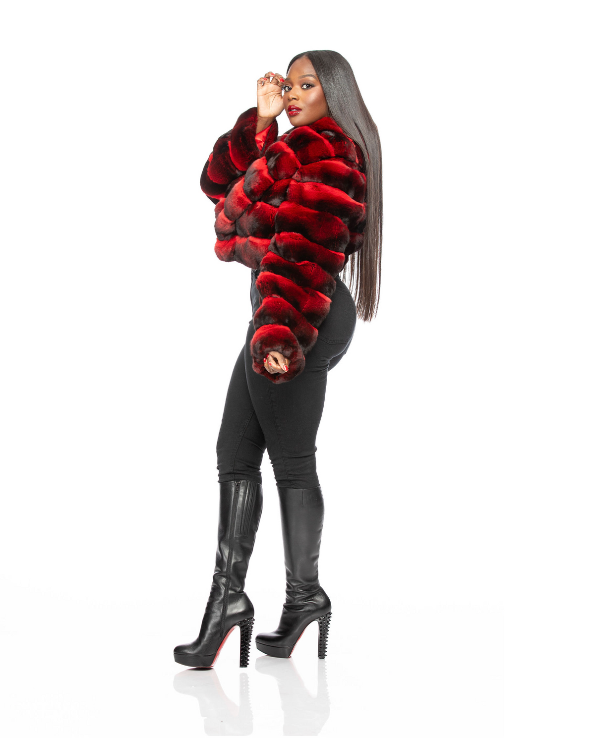 Candice Cropped Chinchilla (Choose Color)