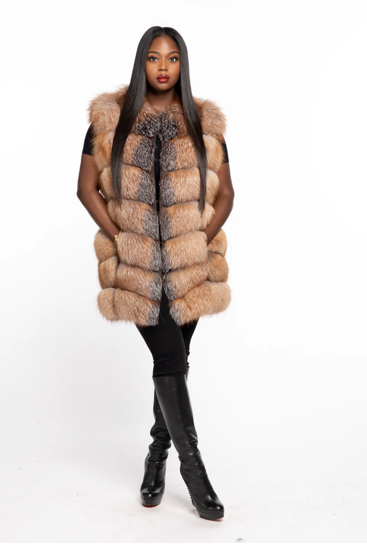 Size M : Shirley Vest in Crystal