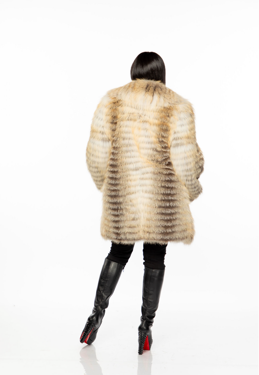 Siera Sheared Fox fur coat