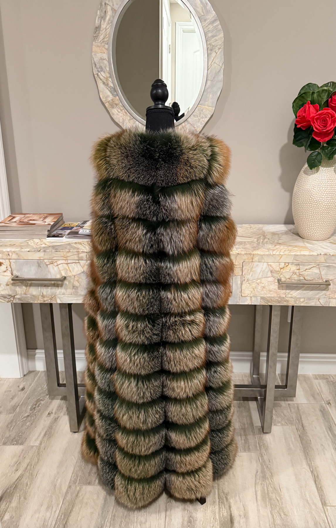 Gina Full Length Vest (Mean Green or Choose Color)