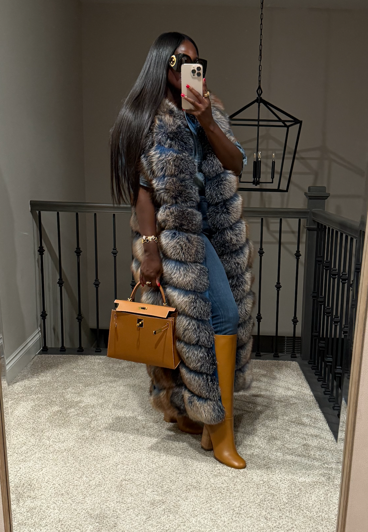 Gina Full Length Vest (Blue or Choose Color)