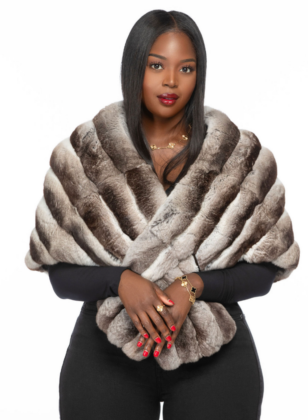 Chloe Chinchilla Stole