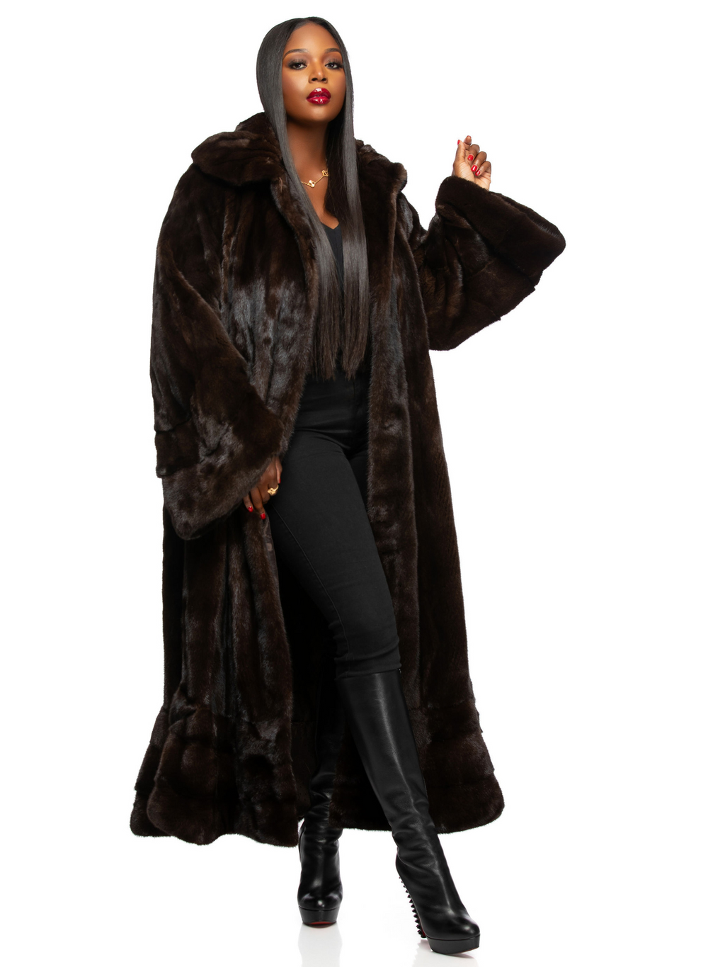 Drea Full Length Swing Mink (color customizable)