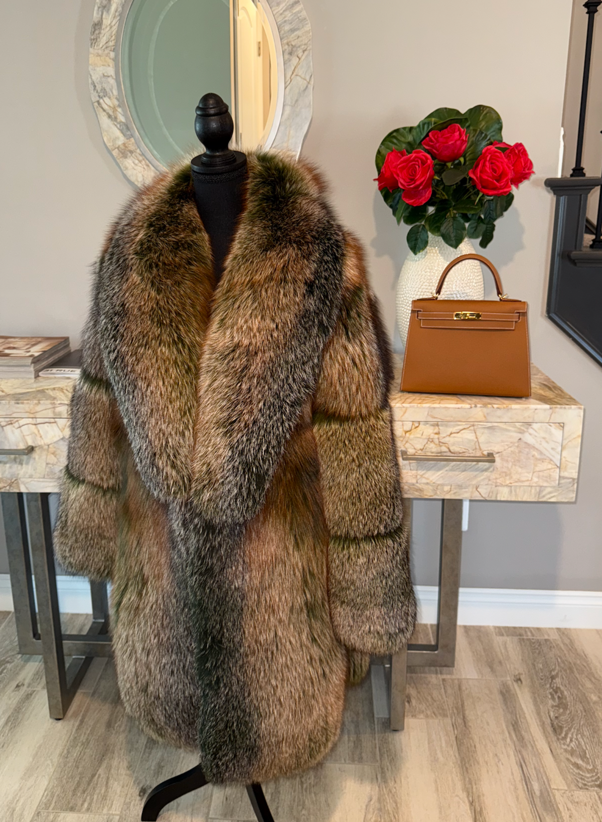 Trinity Mid Length Coat (Green)