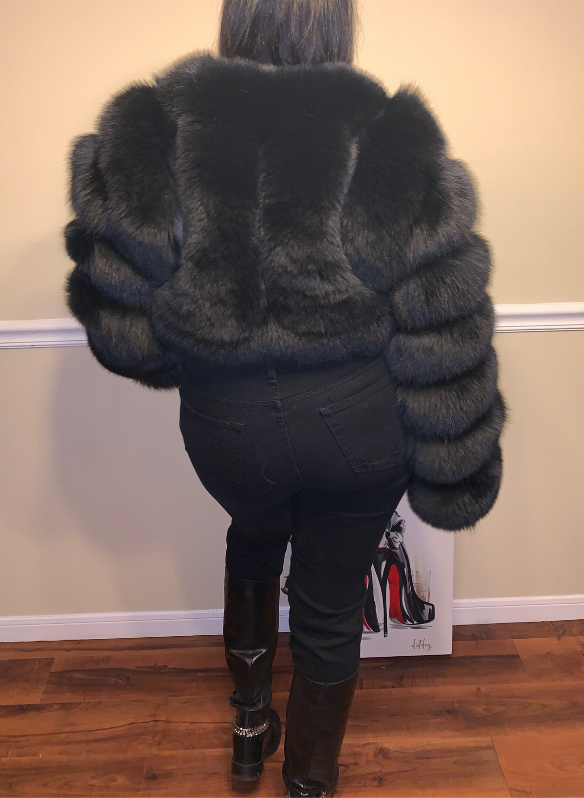 Size M. Fox Fur Bolero