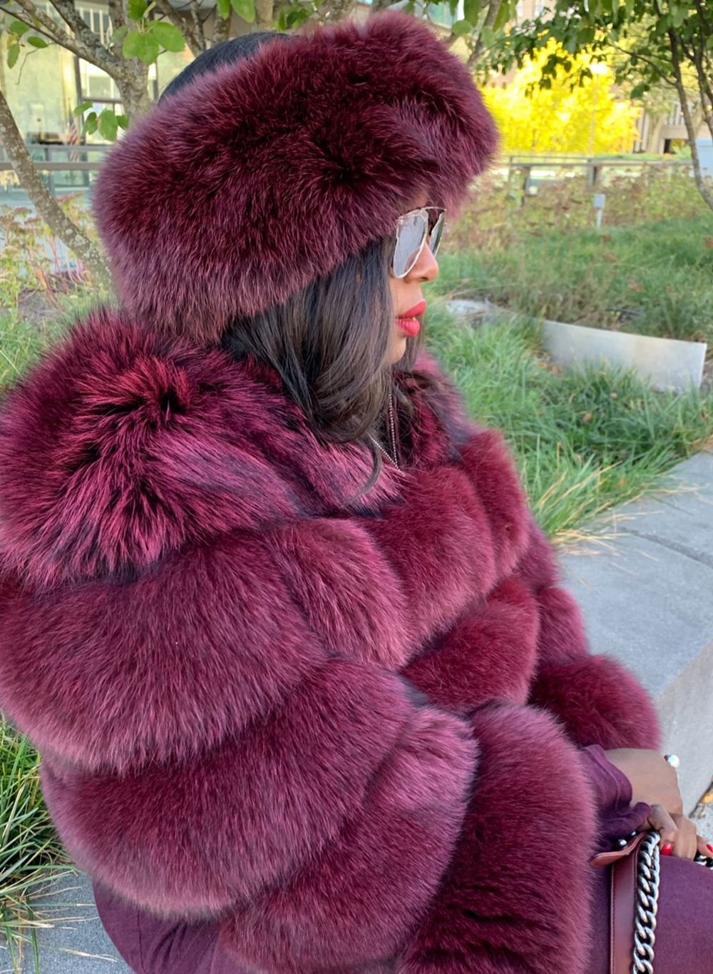 Castoria Burgundy Fox Headband