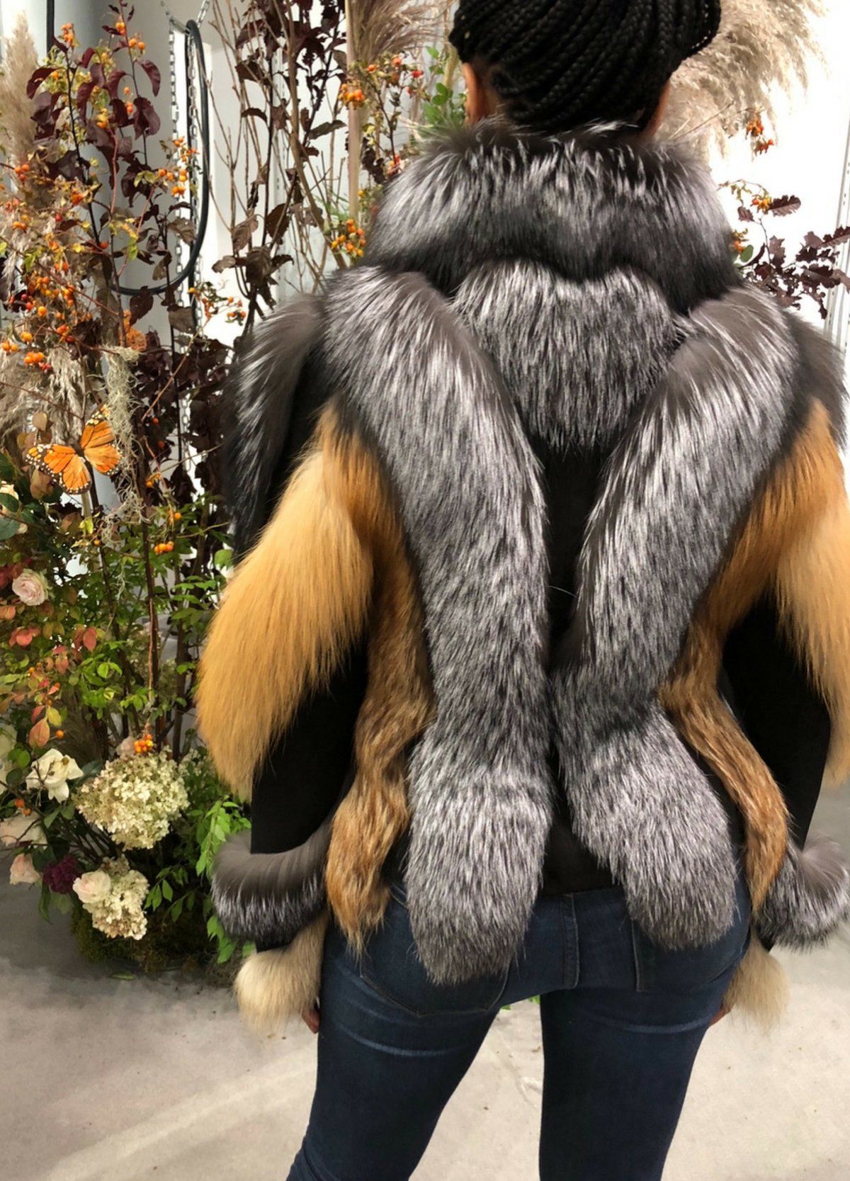 Manchester Silver and Gold Fox Jacket