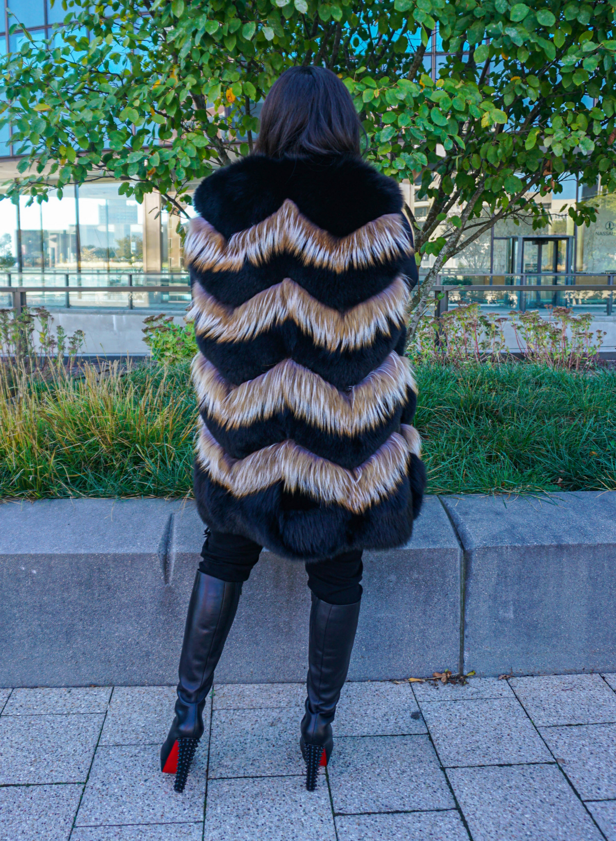 Mariah Two-Tone Fox Fur Vest