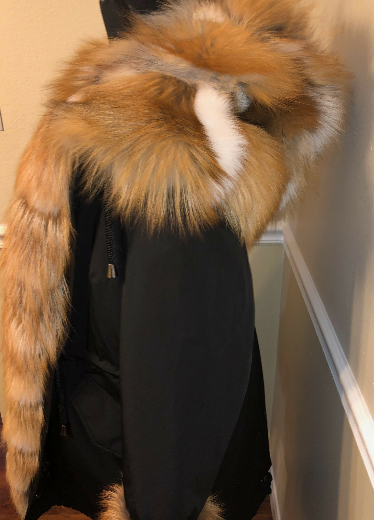 Landon Parka Black and Gold