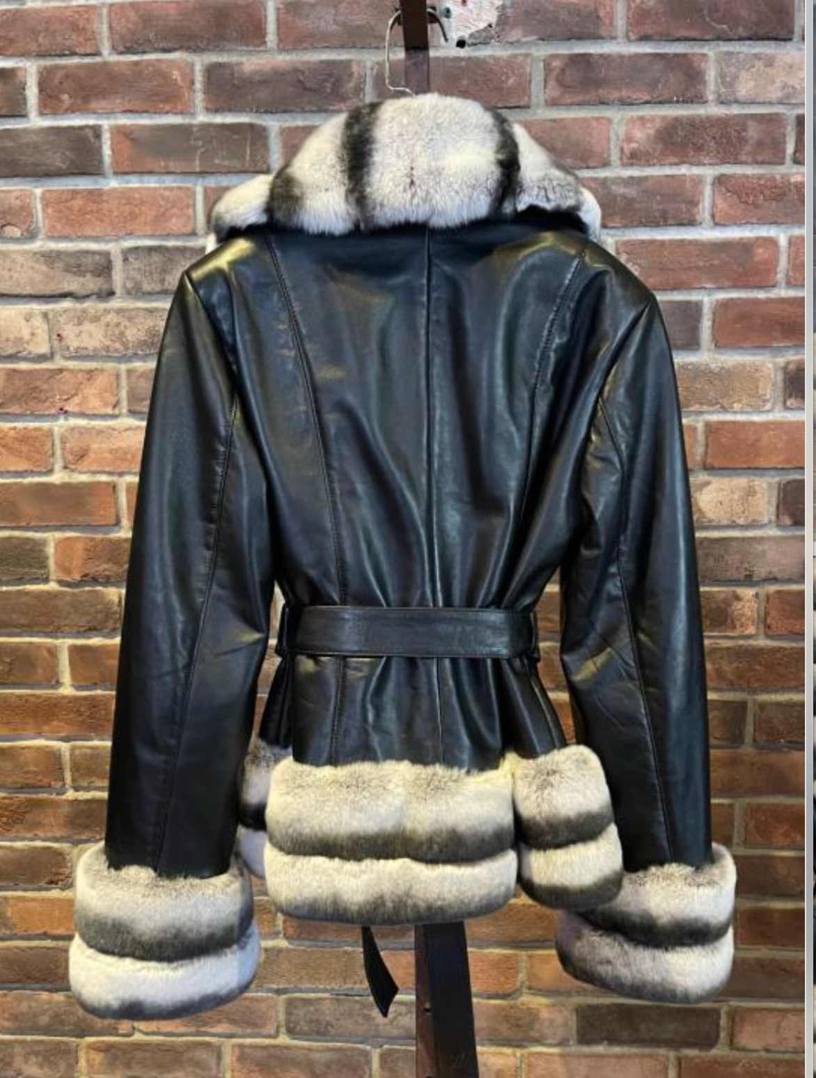 Multiple sizes (leather with rex rabbit fur)