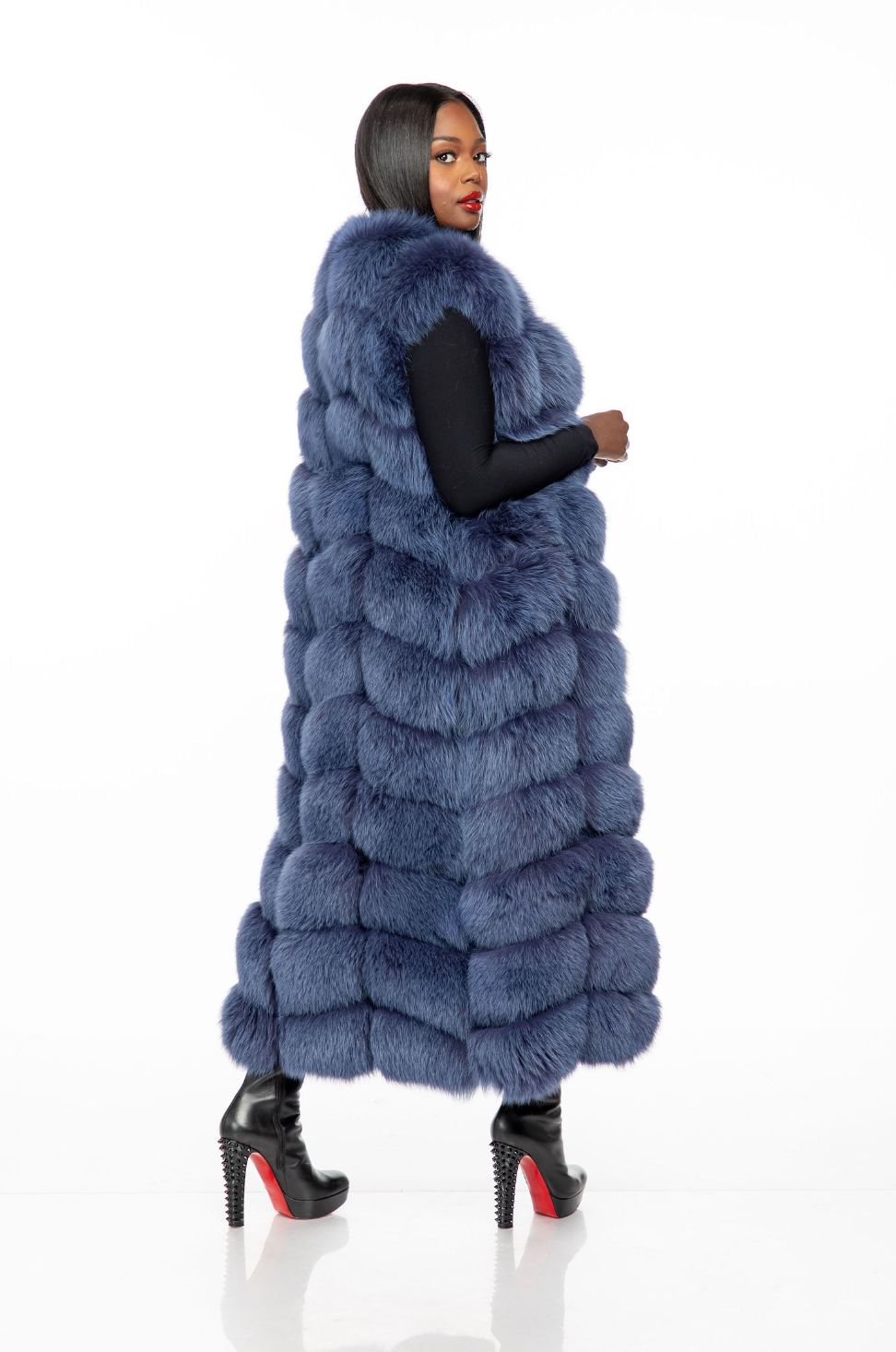 Customize Color: Gina Fox Fur Vest