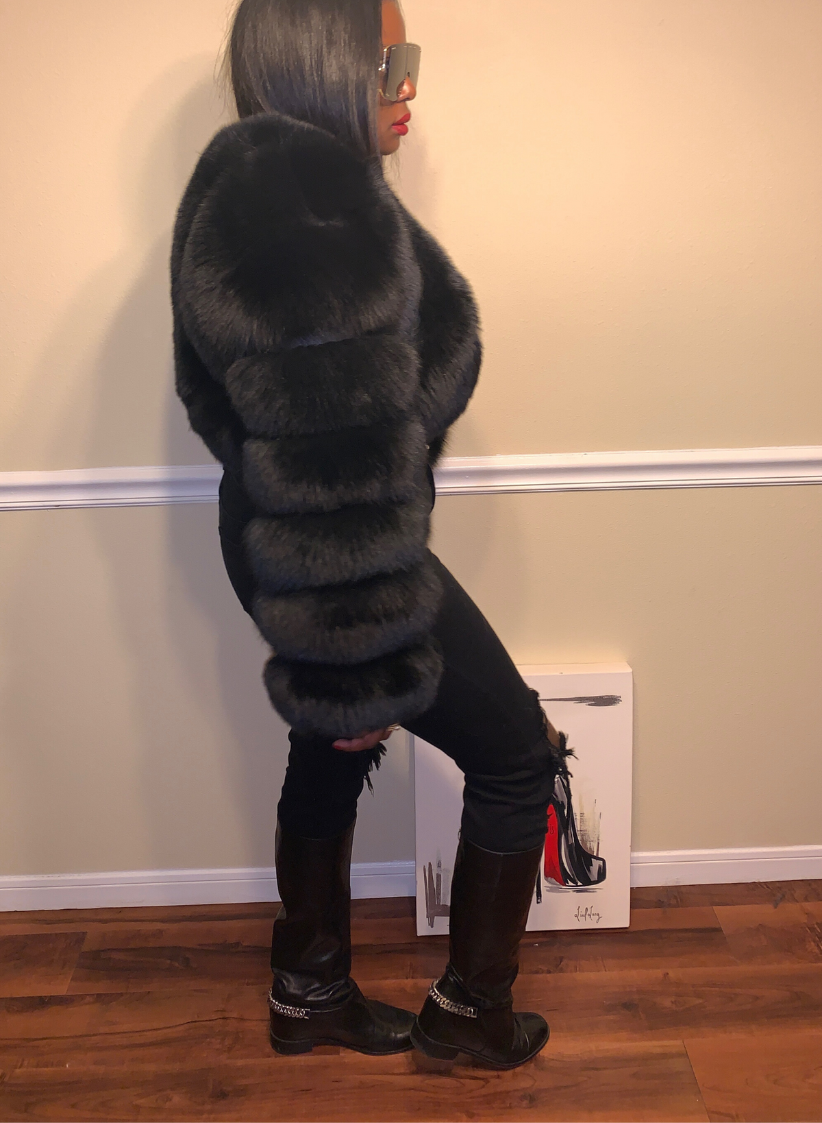 Size M. Fox Fur Bolero