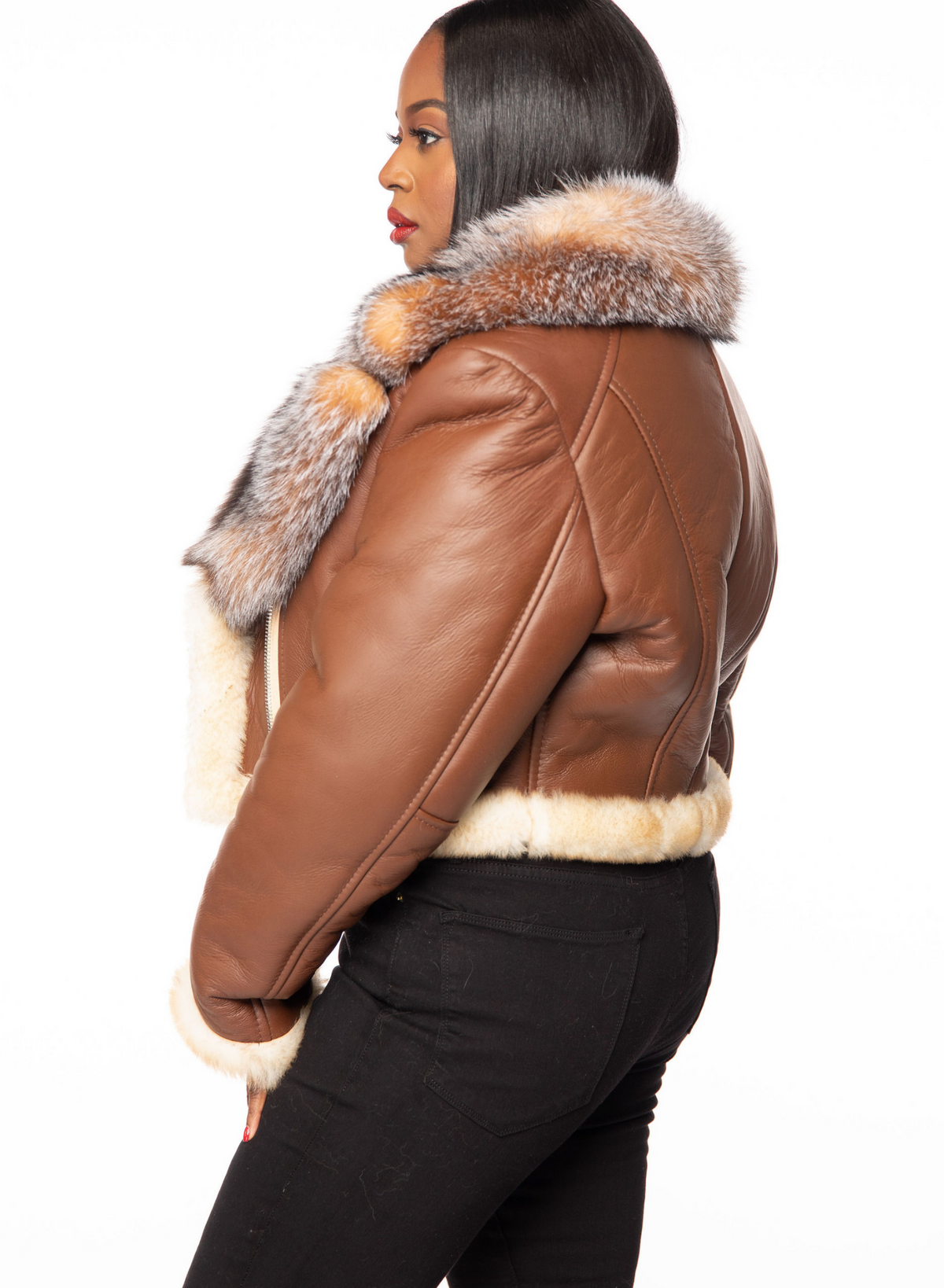 Queen II Cropped Shearling