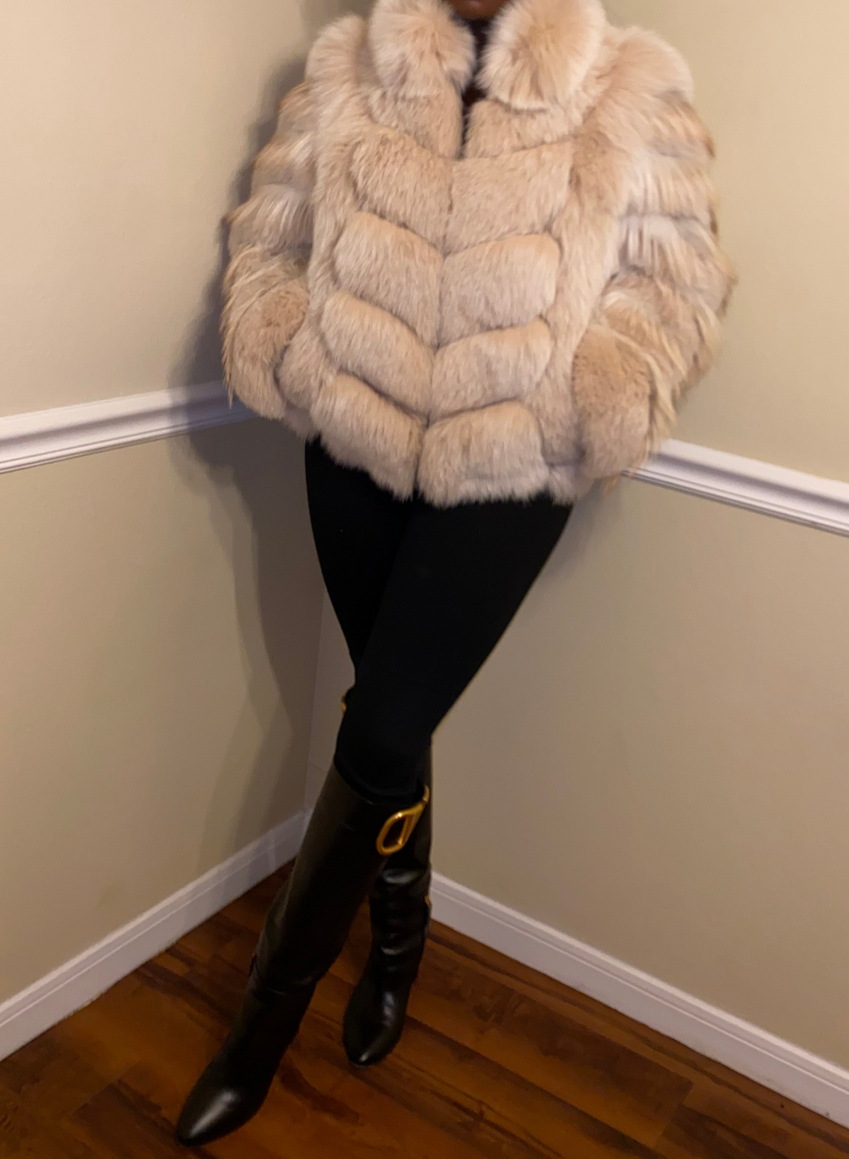 Size M Fox Fur Jacket