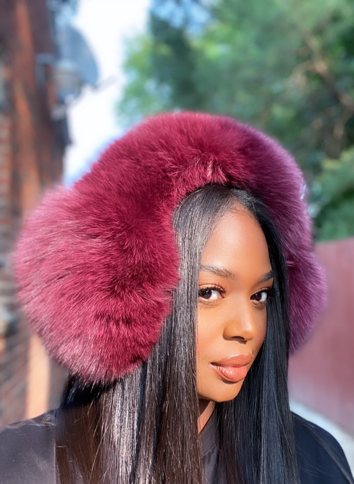 Skylar Oversized Luxe Fox Fur Earmuffs