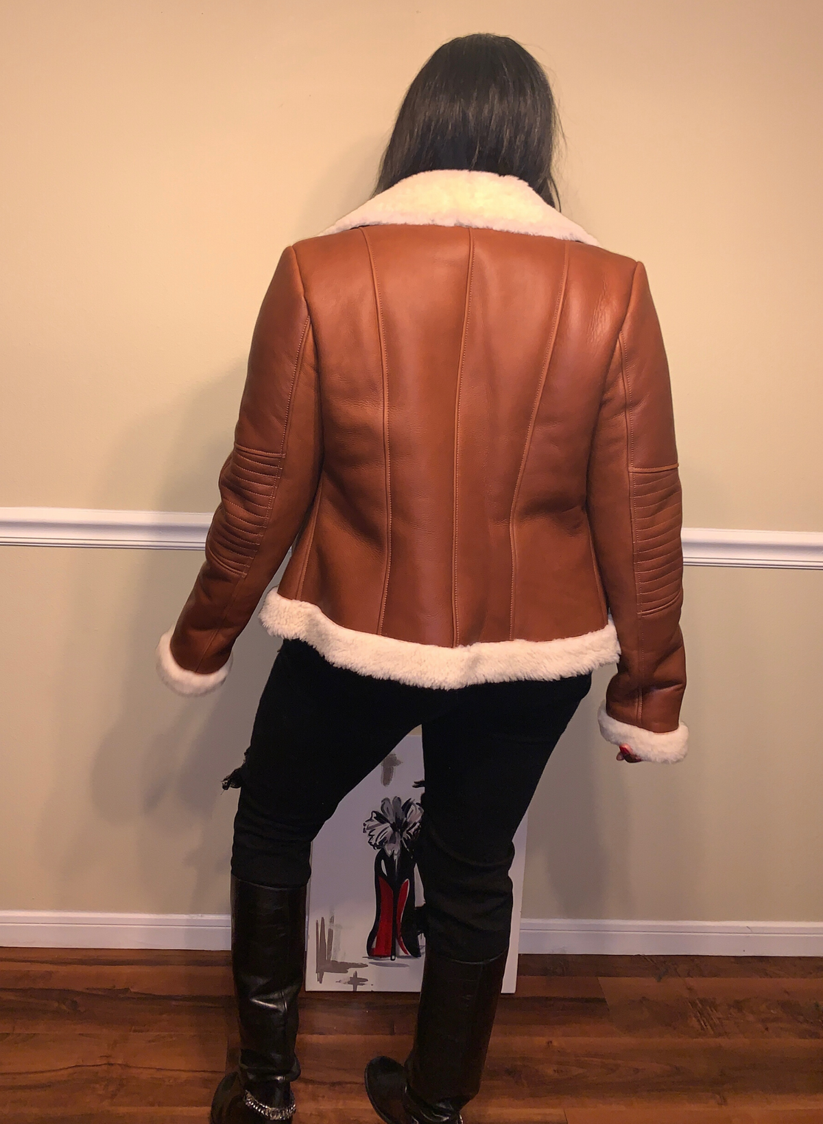 Sheepskin jacket Size M.