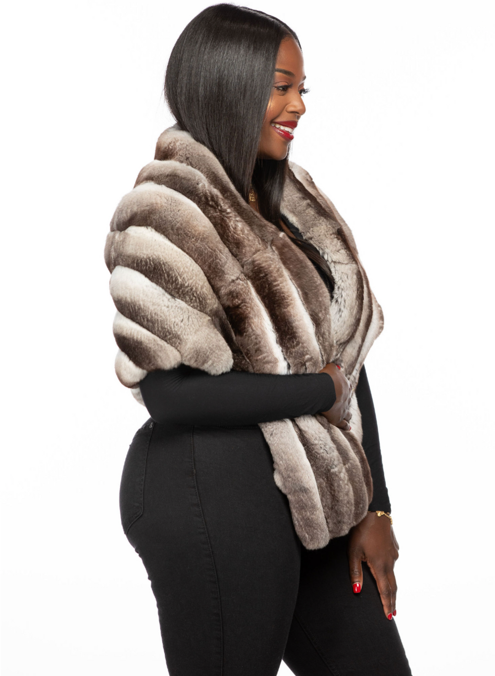 Chloe Chinchilla Stole