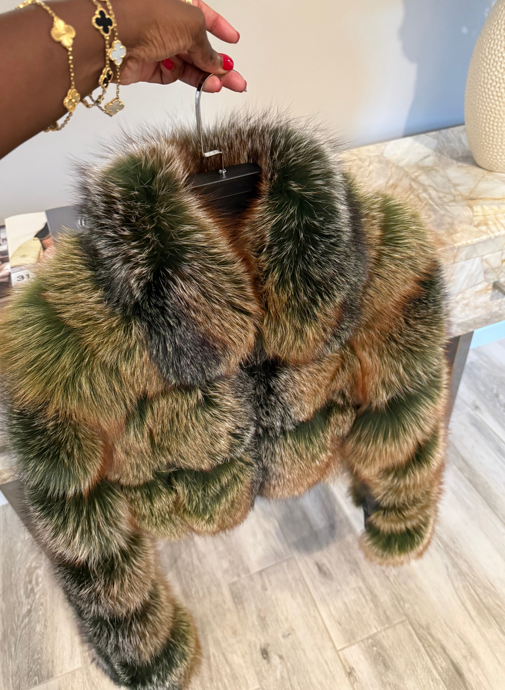 Chloe Cropped Jacket (Green + Choose Color)