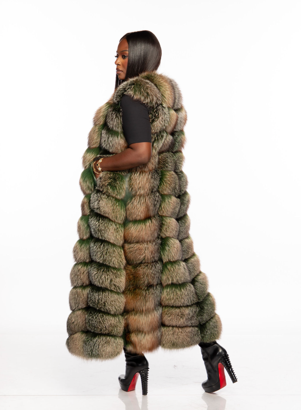 Gina Full Length Vest (Mean Green or Choose Color)