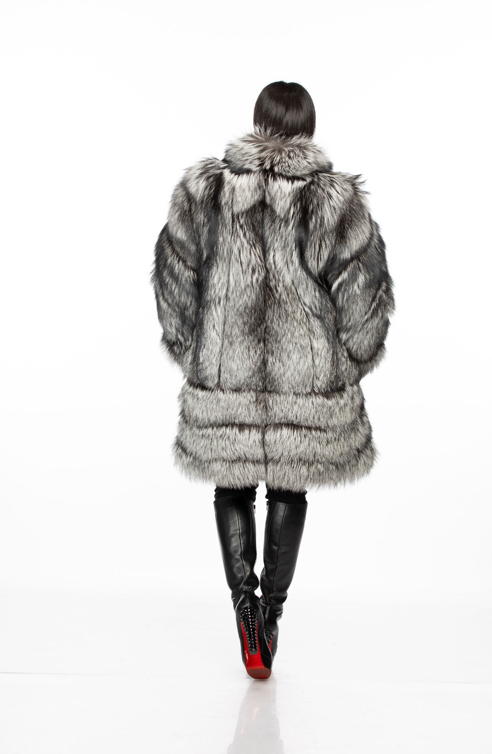 Silvia Silver Fox Coat