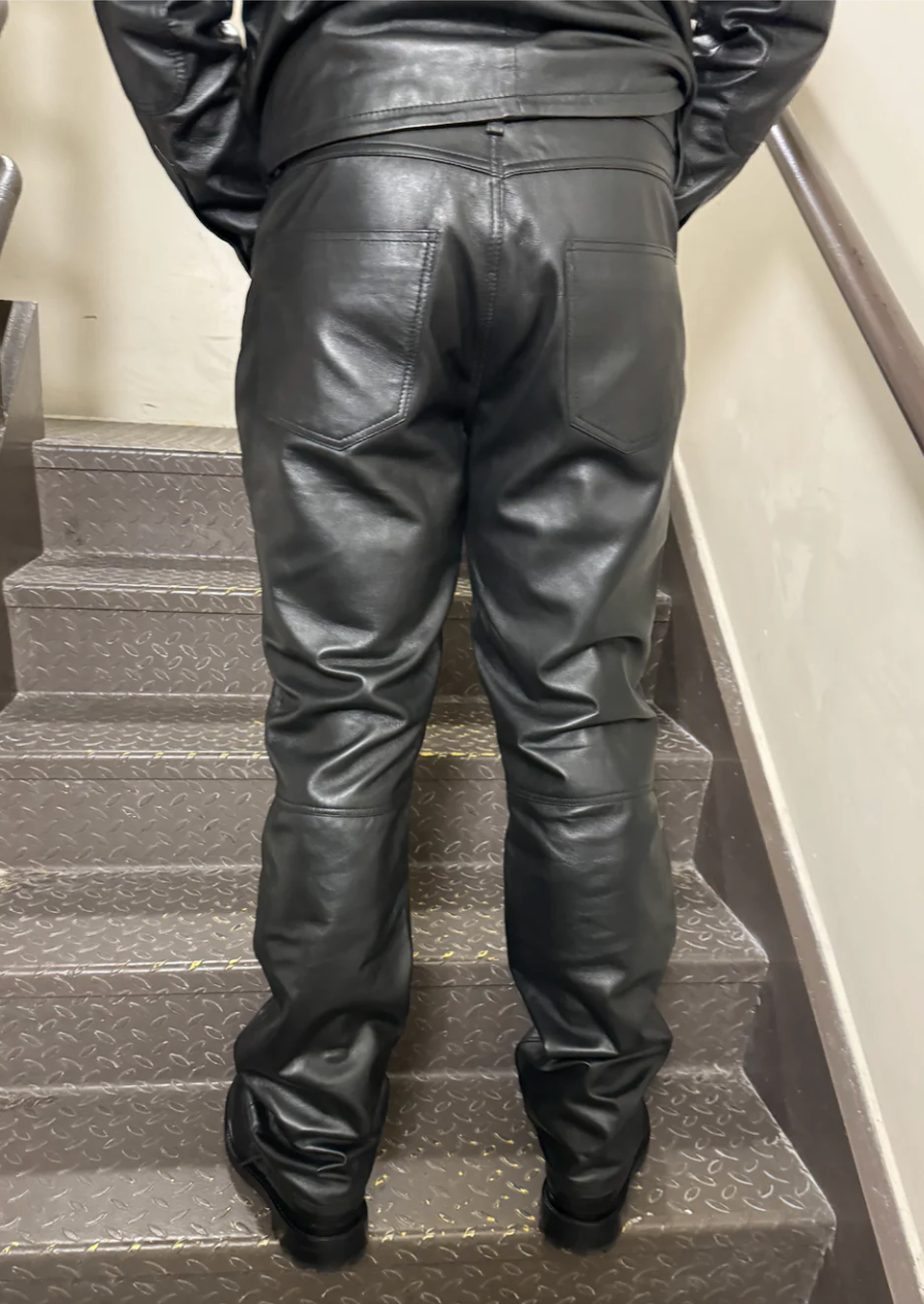 Size 34: Darvin Leather Pants Black Leather – The Fancy Success Size 34: Darvin Leather Pants Black Leather – The Fancy Success