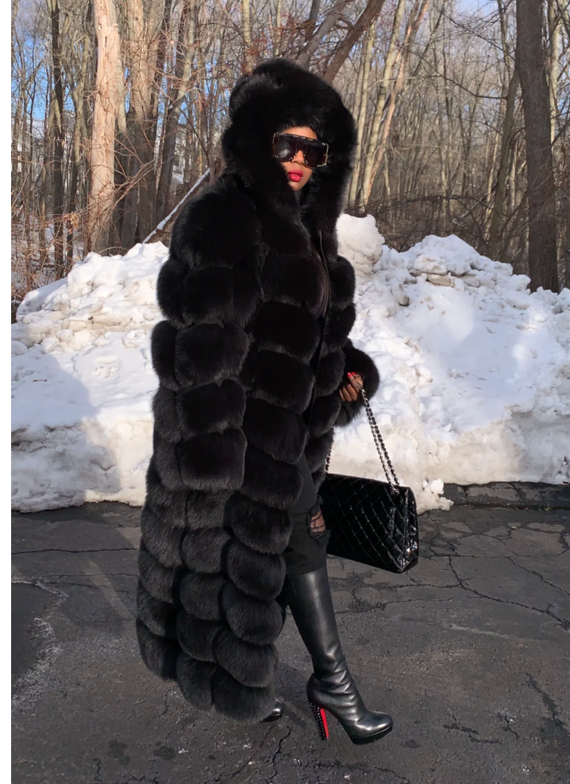 Size XL: Gina Coat detachable hood and sleeves