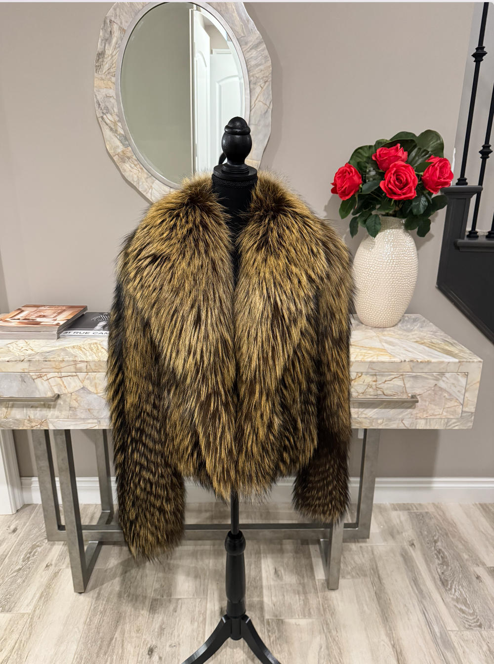 Size L: Yellow Silver Fox Jacket