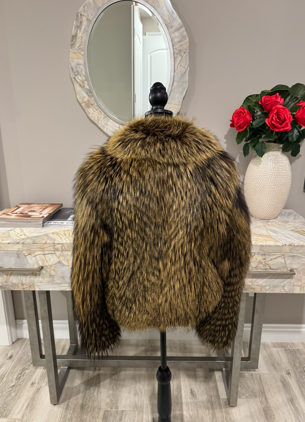 Size L: Yellow Silver Fox Jacket