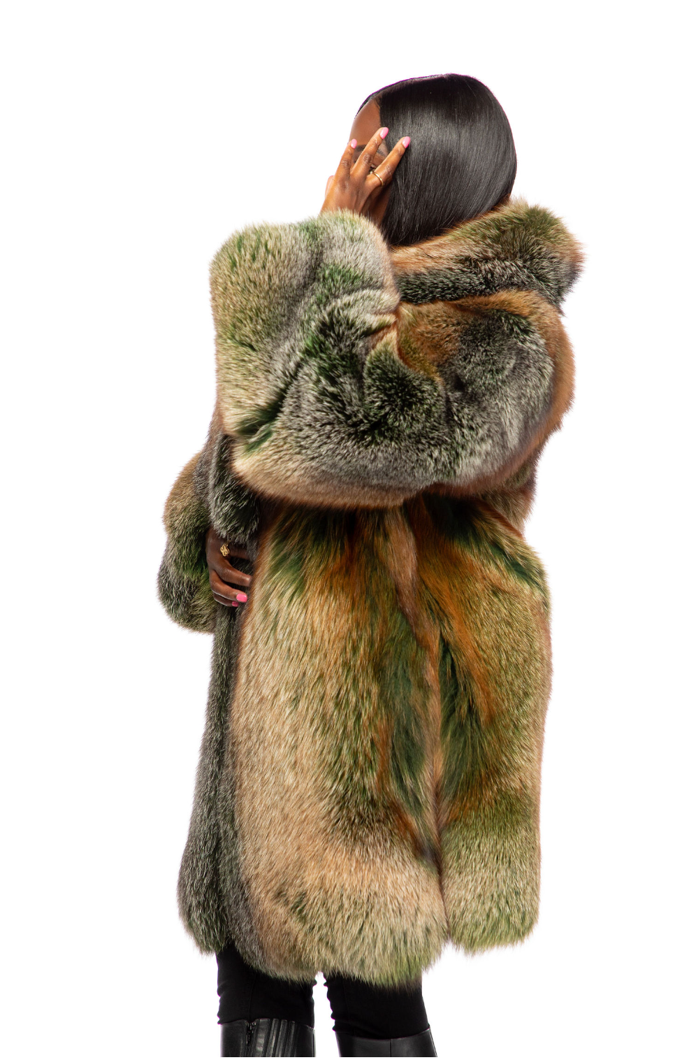 Trinity Mid Length Coat (Green)