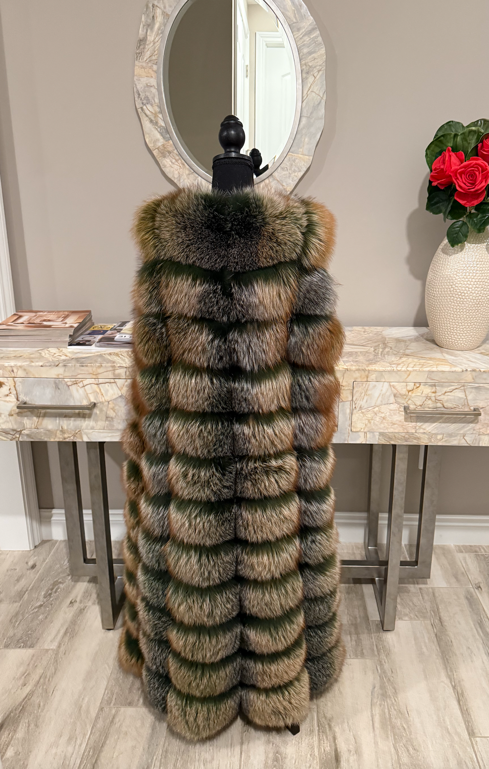 Gina Full Length Vest (Mean Green or Choose Color)