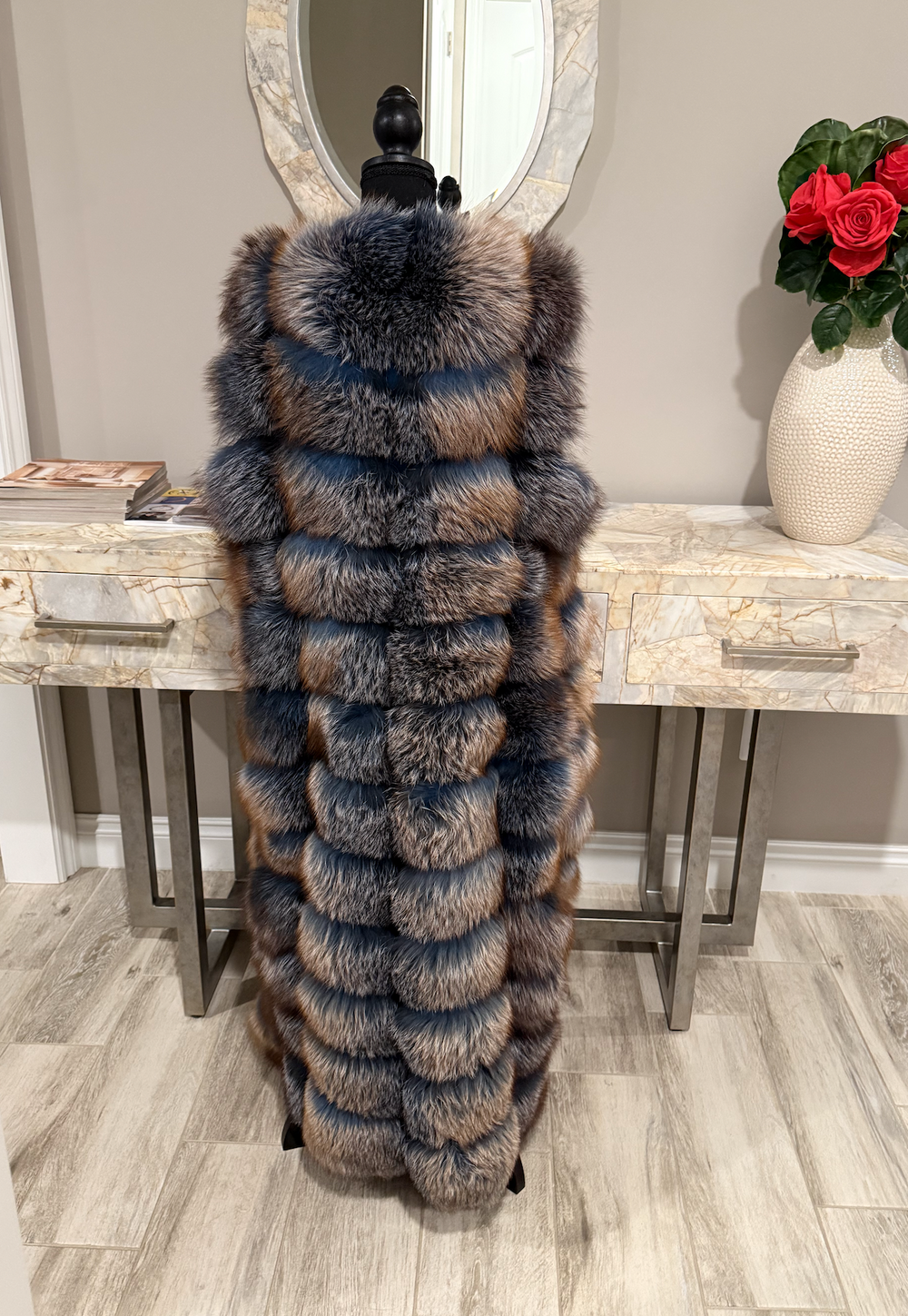 Gina Full Length Vest (Blue or Choose Color)
