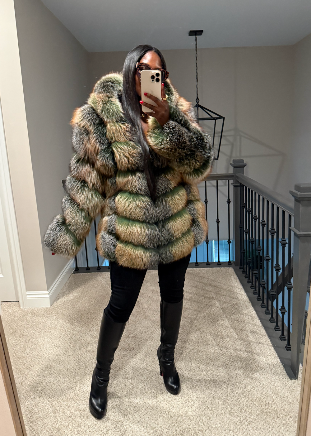 Size L: Shirley Coat Detachable sleeves and hood color Mean Green