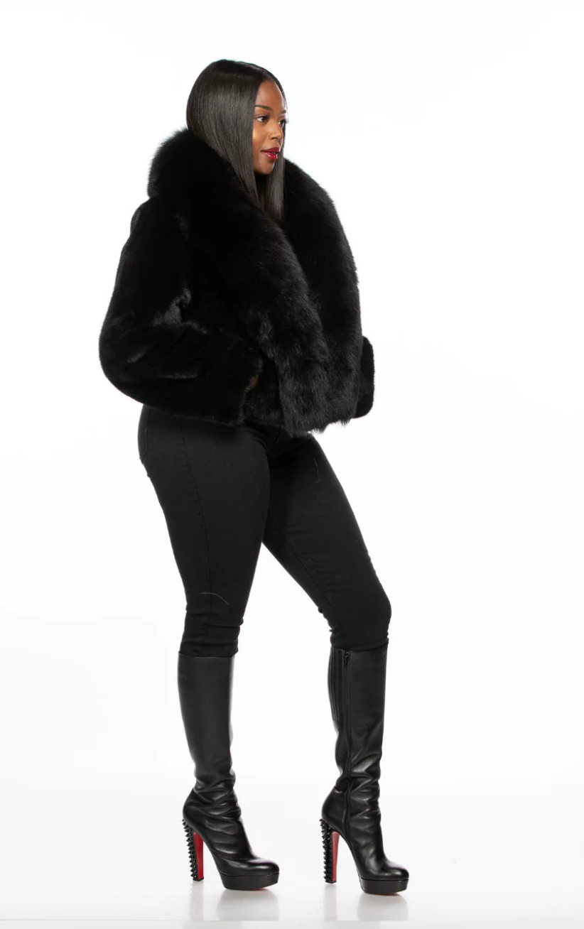 Size L: Melissa mink and fox
