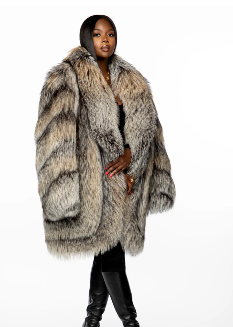 Fits size L/XL Silvia Silver Fox