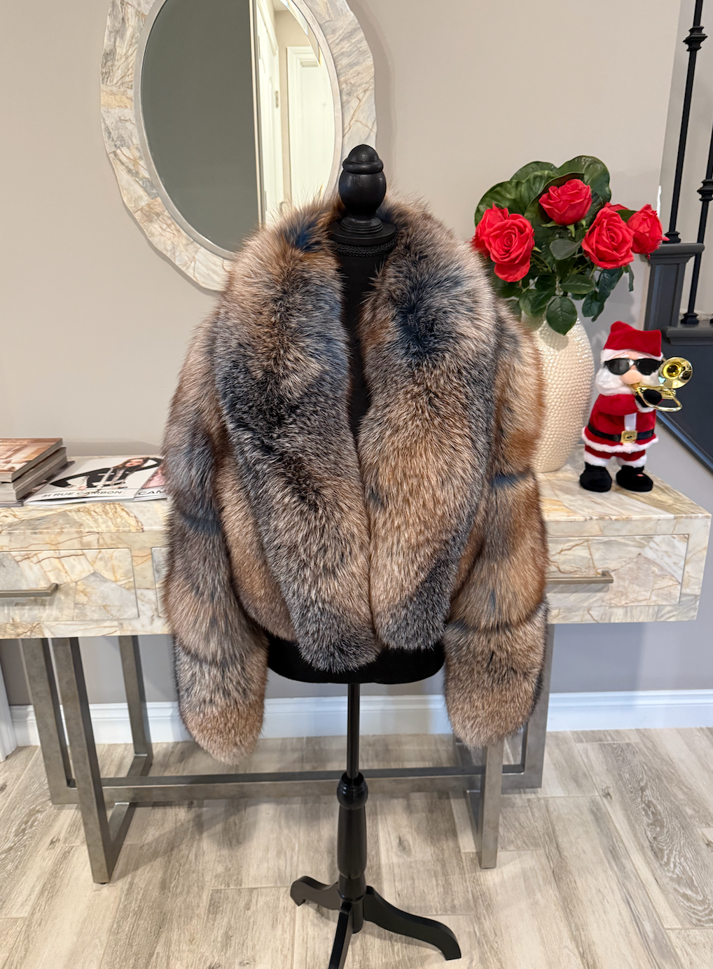 Size M Trinity jacket in blue verso