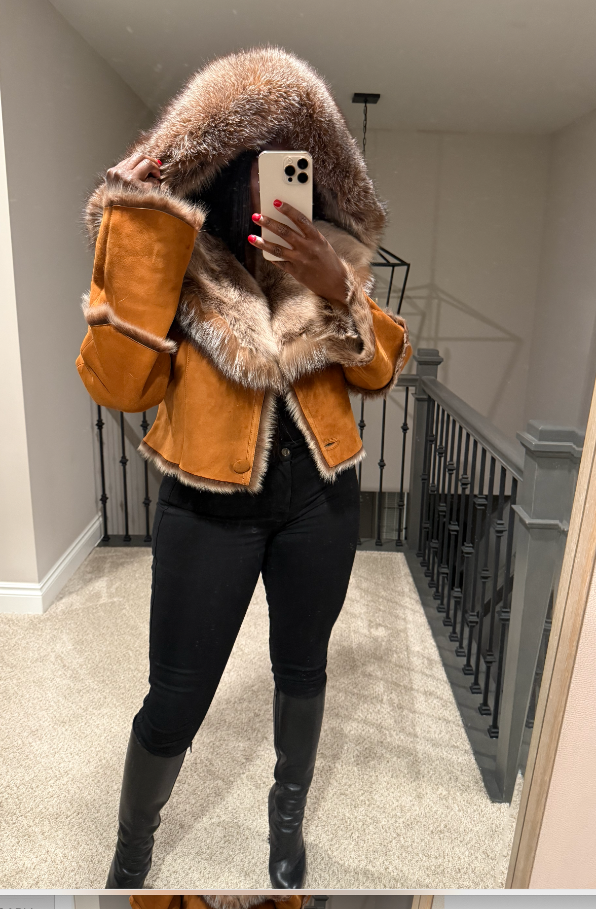 Cropped Skylar Shearling