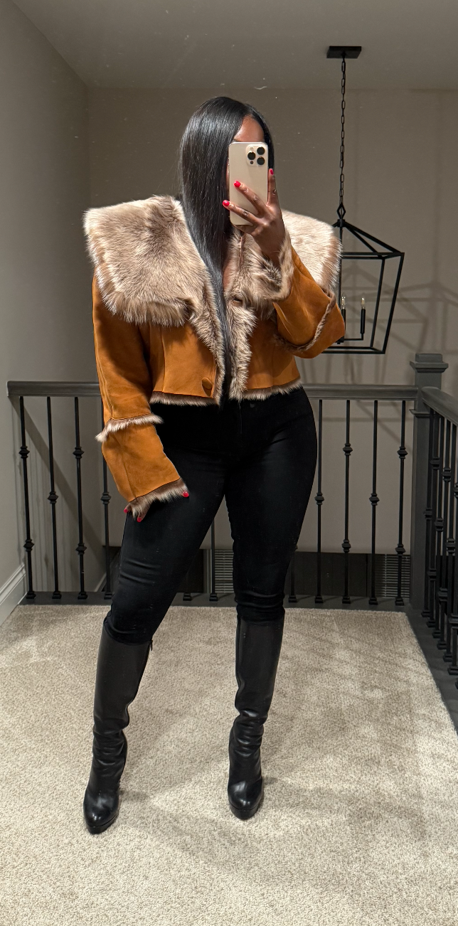 Cropped Skylar Shearling