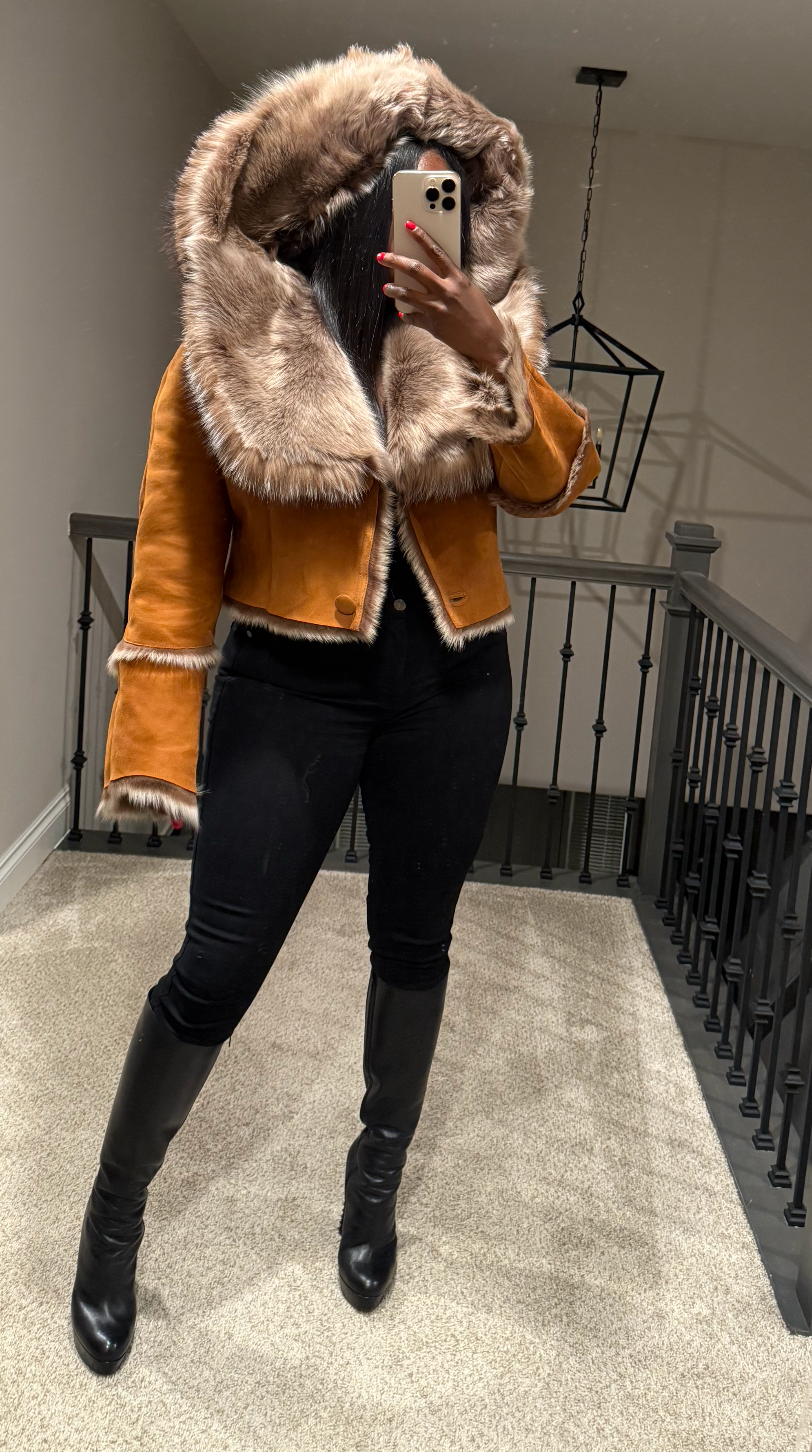 Cropped Skylar Shearling