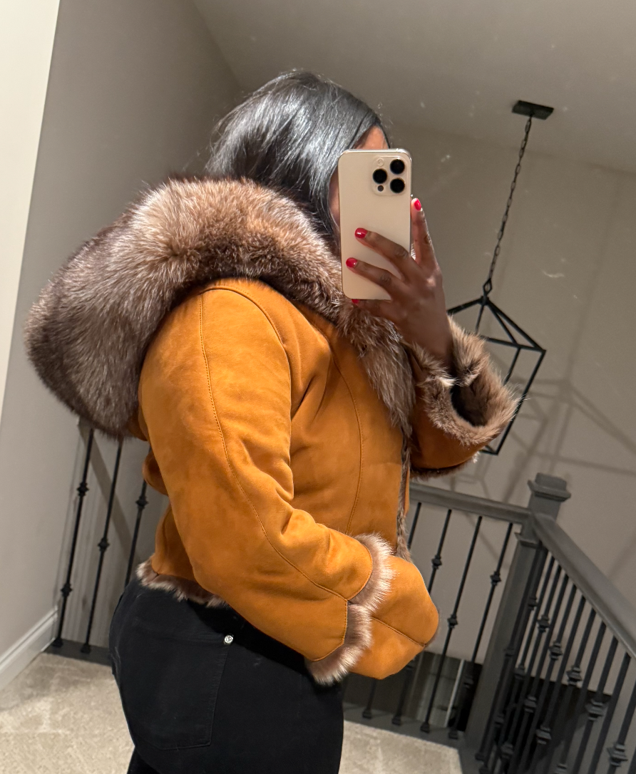 Cropped Skylar Shearling